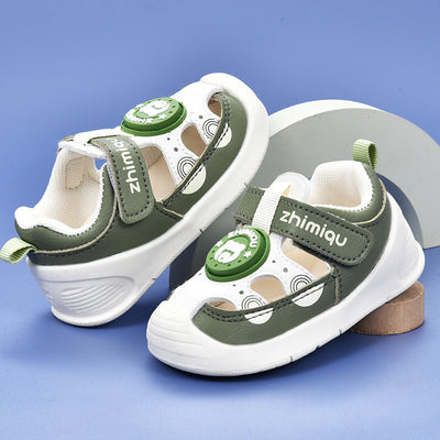 Baby sandals for boys, summer infant first walker shoes, 0-1-2 years old, soft sole baby and toddler functional shoes for girls