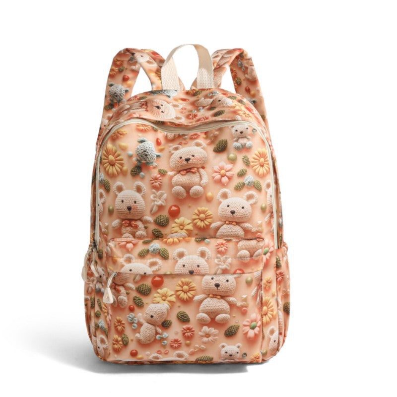 Cross-border new 2025 high-value backpack 3D printing cartoon primary and secondary school student schoolbag large-capacity lightweight backpack