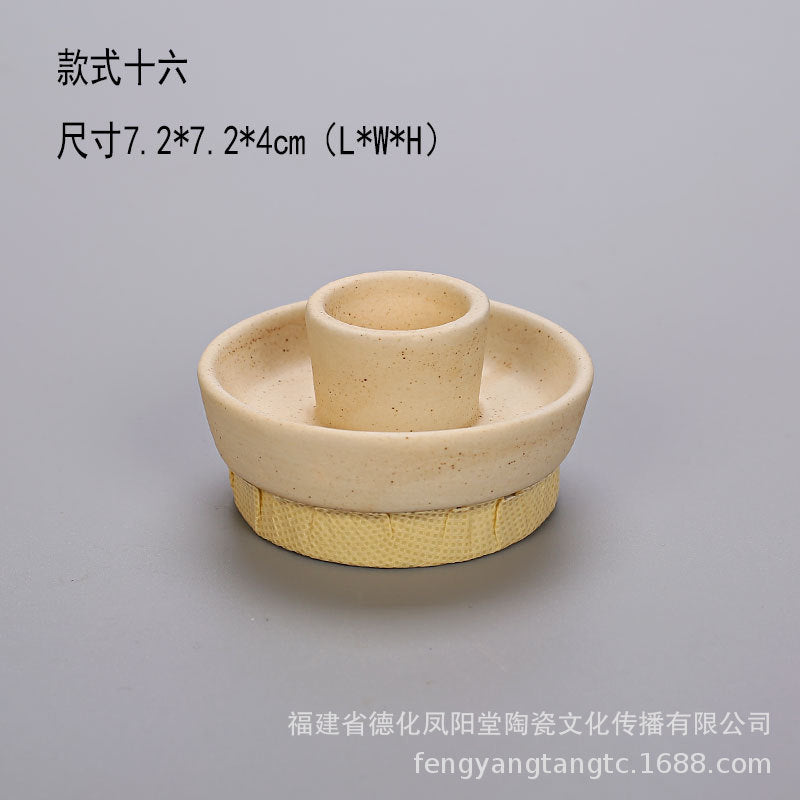 陶瓷烛台北欧IN风简约桌面摆件玻璃储蓄罐烛光晚餐干花密封罐装饰