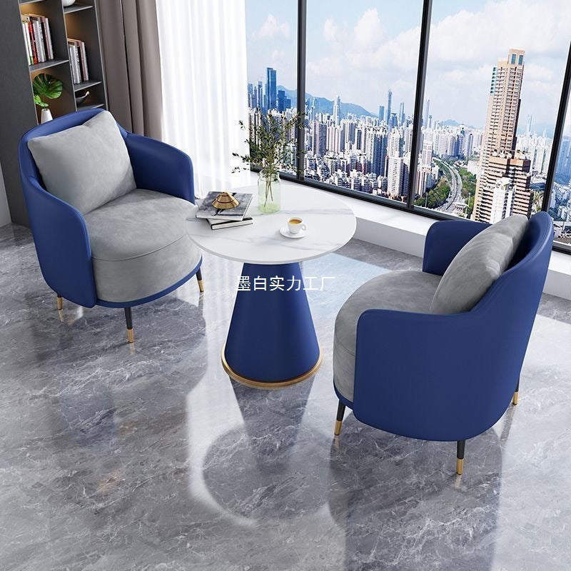 Business reception sofa coffee table combination hotel lobby light luxury leisure light luxury hotel rest area negotiation tables and chairs