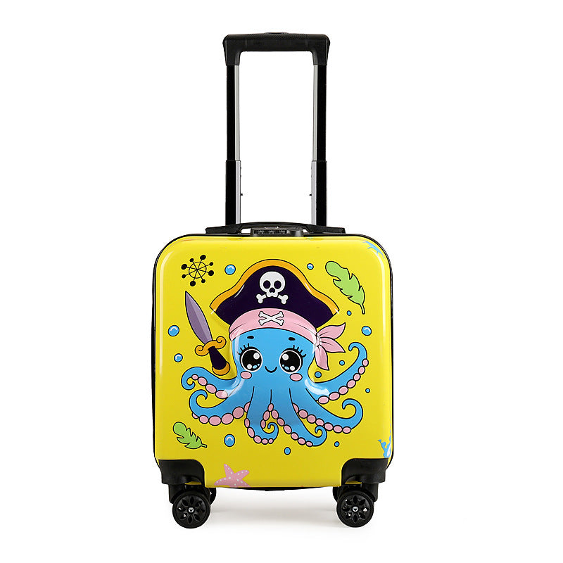 New children's trolley case 18-inch large-capacity universal wheel boarding case cartoon cute suitcase suitcase wholesale