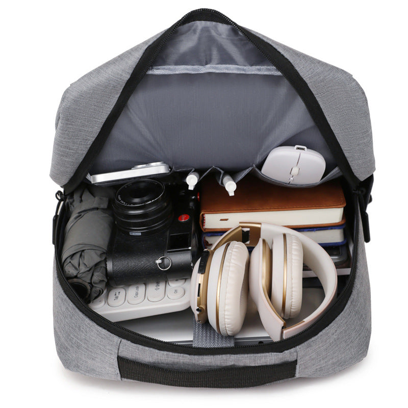 New backpack men's business computer bag USB leisure bag school bag sports travel bag gift bag printed logo