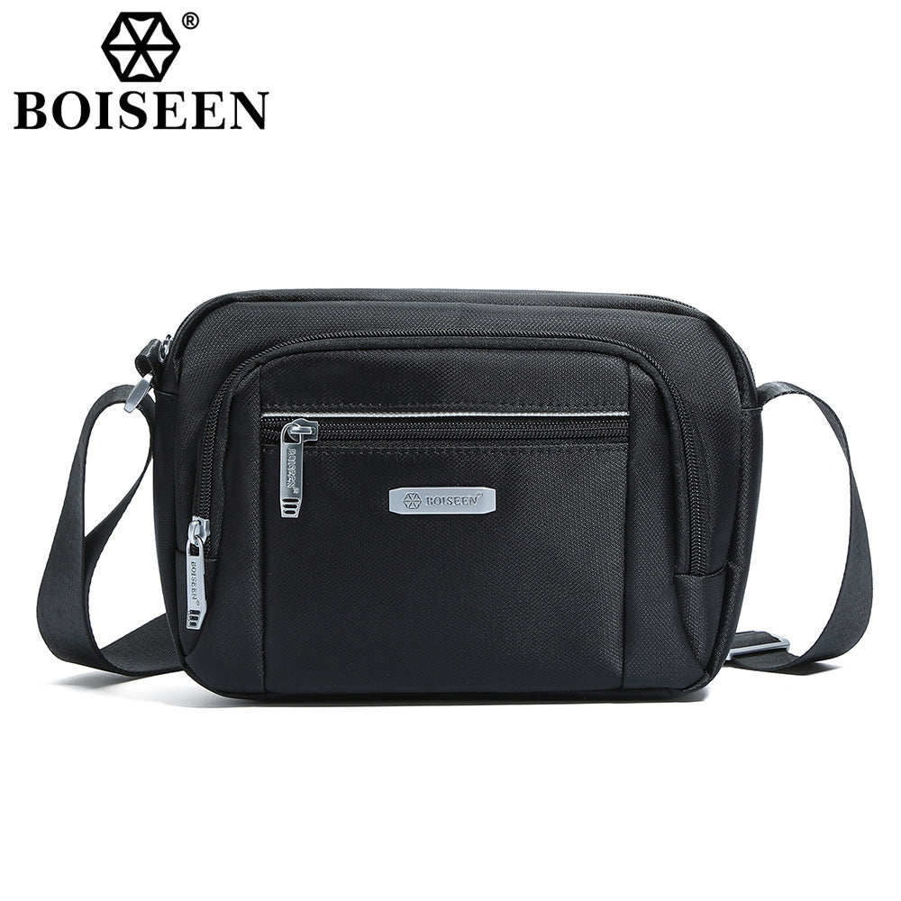 Boiseen2023 new men's shoulder bag  large-capacity business travel waterproof men's messenger bag wholesale