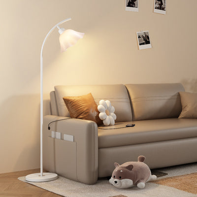 Living room floor lamp, cream style floor lamp next to the sofa, bedroom bedside lamp, petal atmosphere lamp, study decoration lamp