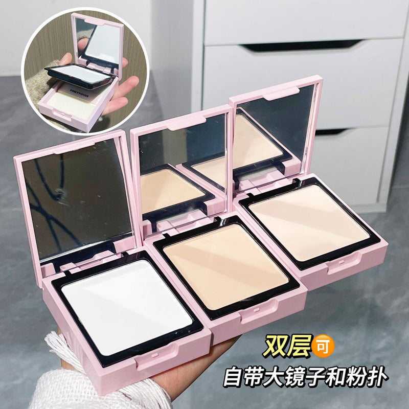 PinkyFocus Soft Focus Fog Powder No Powder Light and Long-lasting Setting Oil Control Matte Air Cushion Honey Powder Affordable