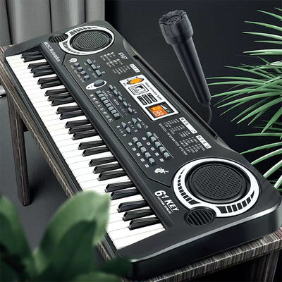 Children's 61-key educational electronic keyboard - beginner's piano, multifunctional musical instrument for baby, toy for boys and girls