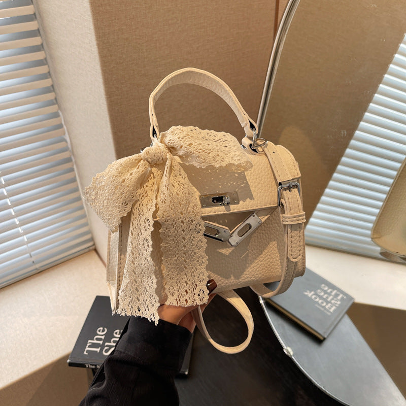 New bag women's 2025 popular high-end spring summer fashion versatile shoulder messenger bag portable Kelly bag