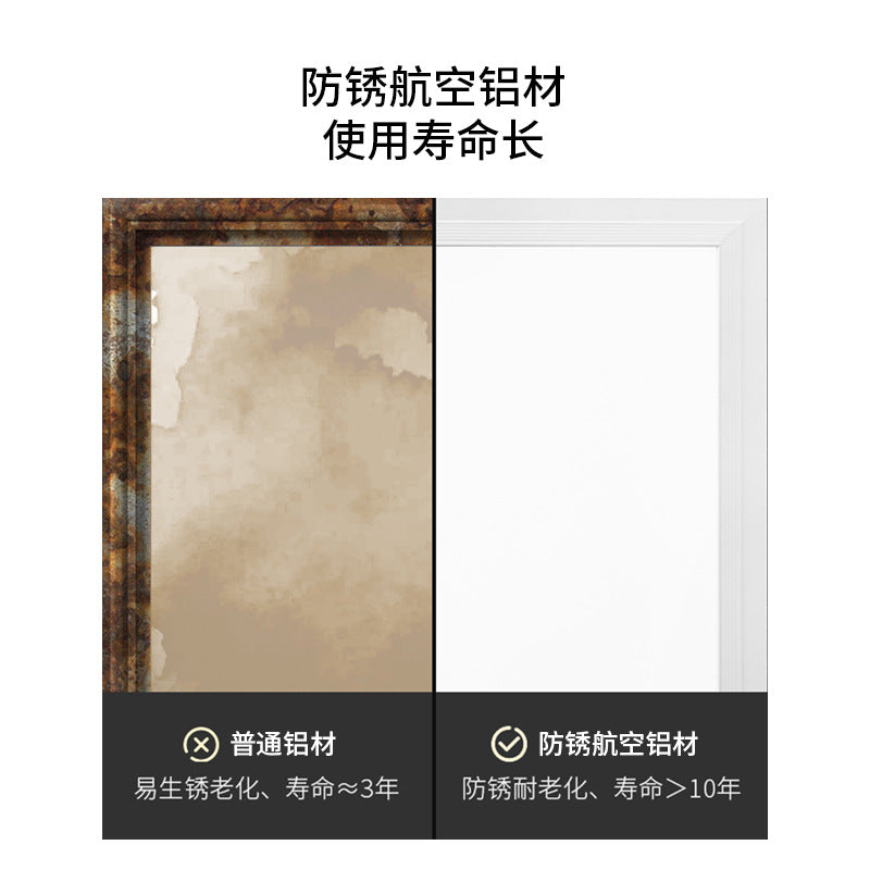 Manufacturer wholesale integrated ceiling light led lighting kitchen bathroom embedded office bathroom flat light commercial