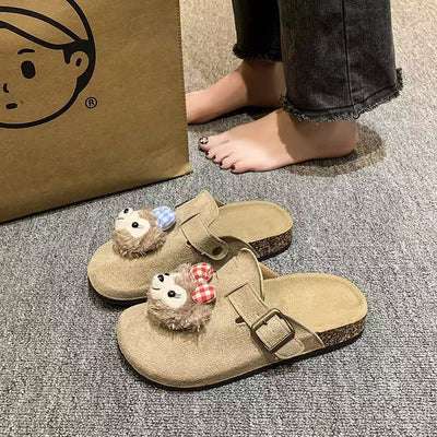 2025 new cute cartoon soft sole versatile closed-toe slippers women's fairy style outdoor wear cloud-like comfort sandals wholesale