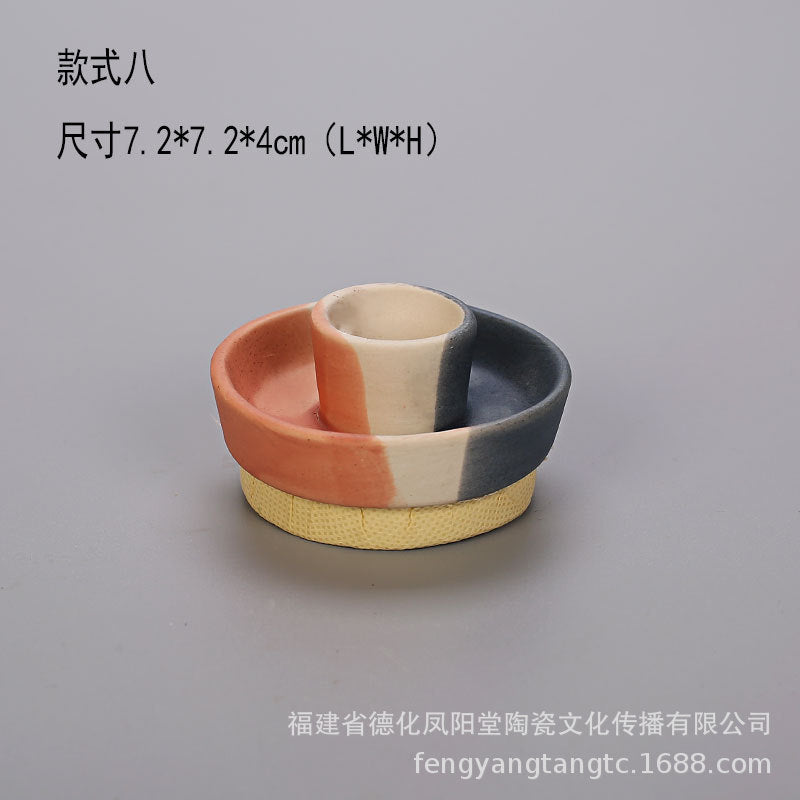 陶瓷烛台北欧IN风简约桌面摆件玻璃储蓄罐烛光晚餐干花密封罐装饰