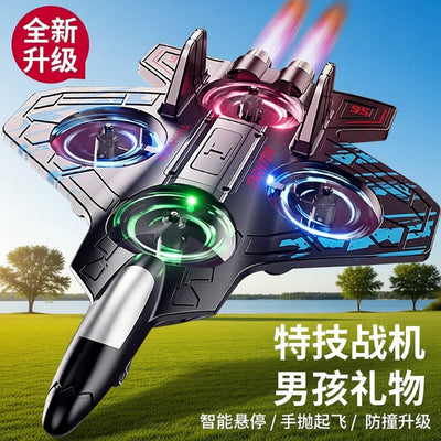 hot-selling remote control airplane: kids' foam stunt drone, drop-resistant, altitude-holding quadcopter, boy's toy