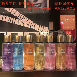 Victoria's secret fragrance perfume spray glitter body long lasting fragrance velvet petals 250mi moisturizing