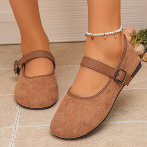 Plus size french mary jane shoes for women - new autumn collection - versatile, soft sole, comfortable, and easy to wear flats