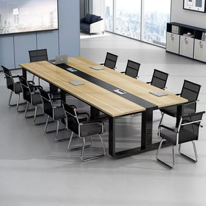 Conference table long table minimalist modern office desk and chair set meeting room bench table and chairs training table