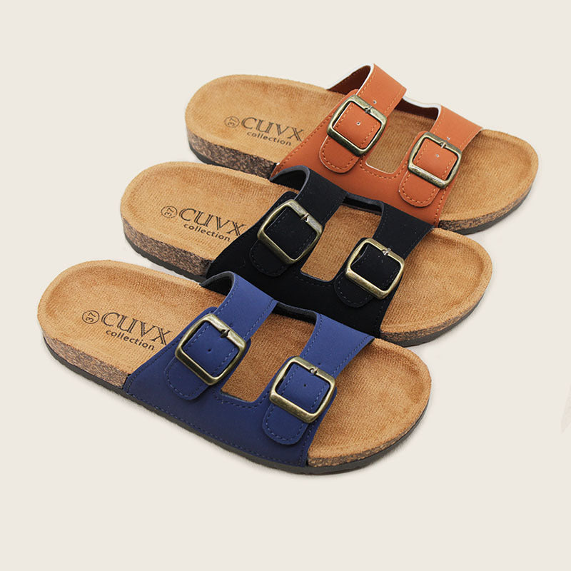 Summer Soft-soled Women's Shoes Birkenstocks Fashion Leather Buckle Women's Spot Wholesale Shoes