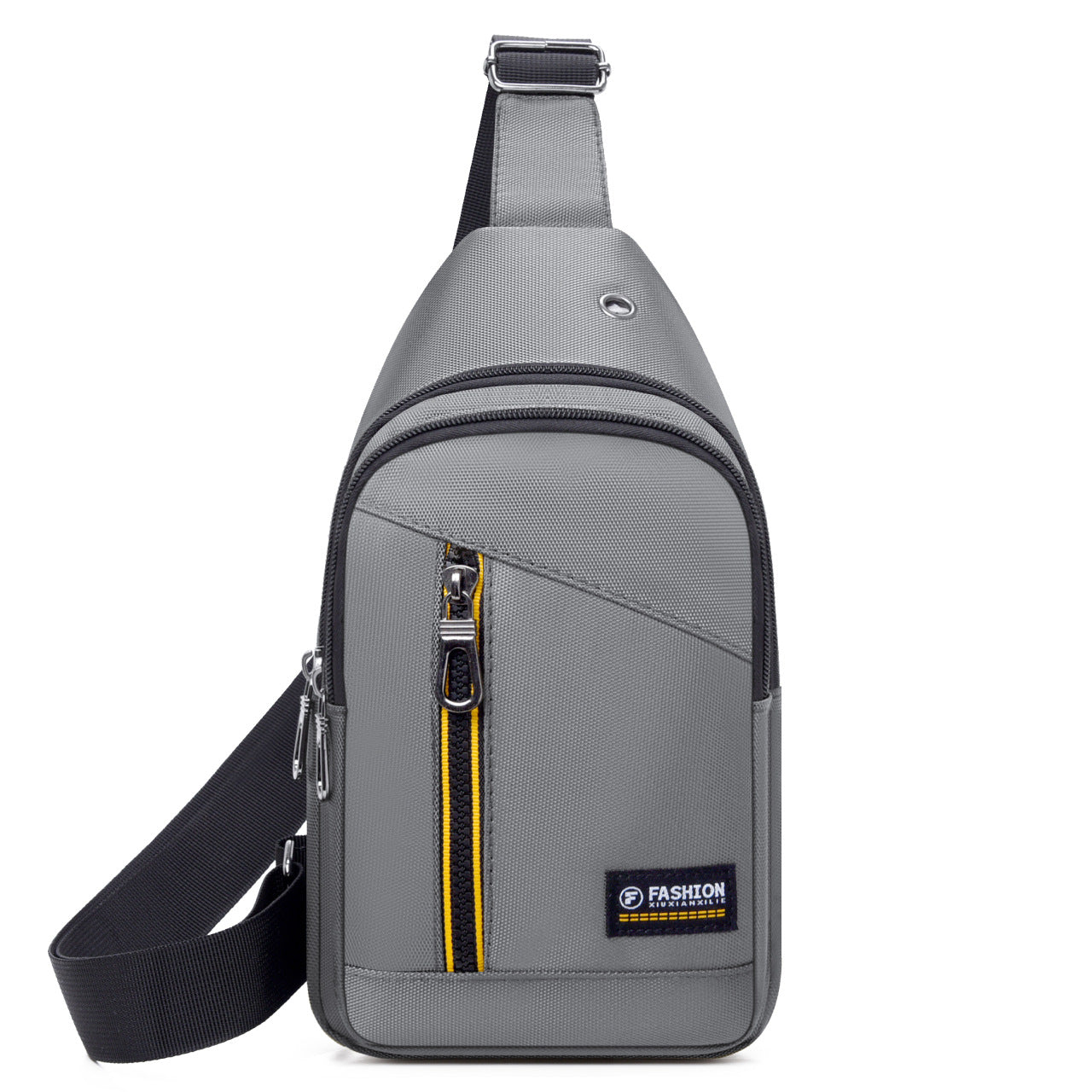 Men's breast bag 2025 new sports fashion messenger bag large capacity Oxford cloth business commuter shoulder bag wholesale
