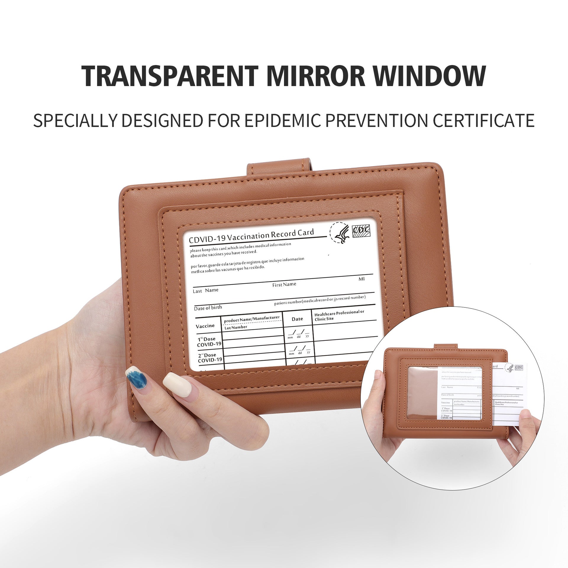 Perfect For You Ladies Card Bag Passport Bag Cross-border RFID Anti-theft Brush ID Bag Storage PU Card Holder