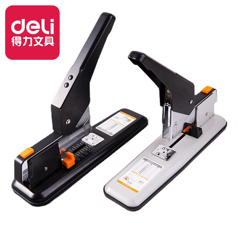 Deli Large Heavy Duty Thickened Stapler Pop-up Easy Large Labor-saving Thick Stapler Binding Machine Wholesale