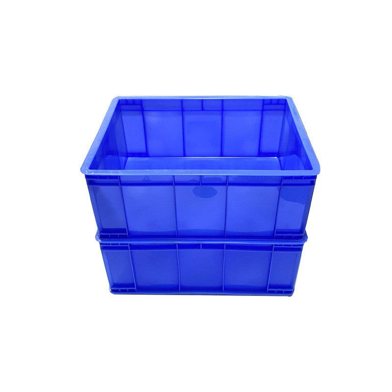 Plastic turnover box with lid thickened rectangular plastic frame large industrial blue plastic box factory transit logistics box