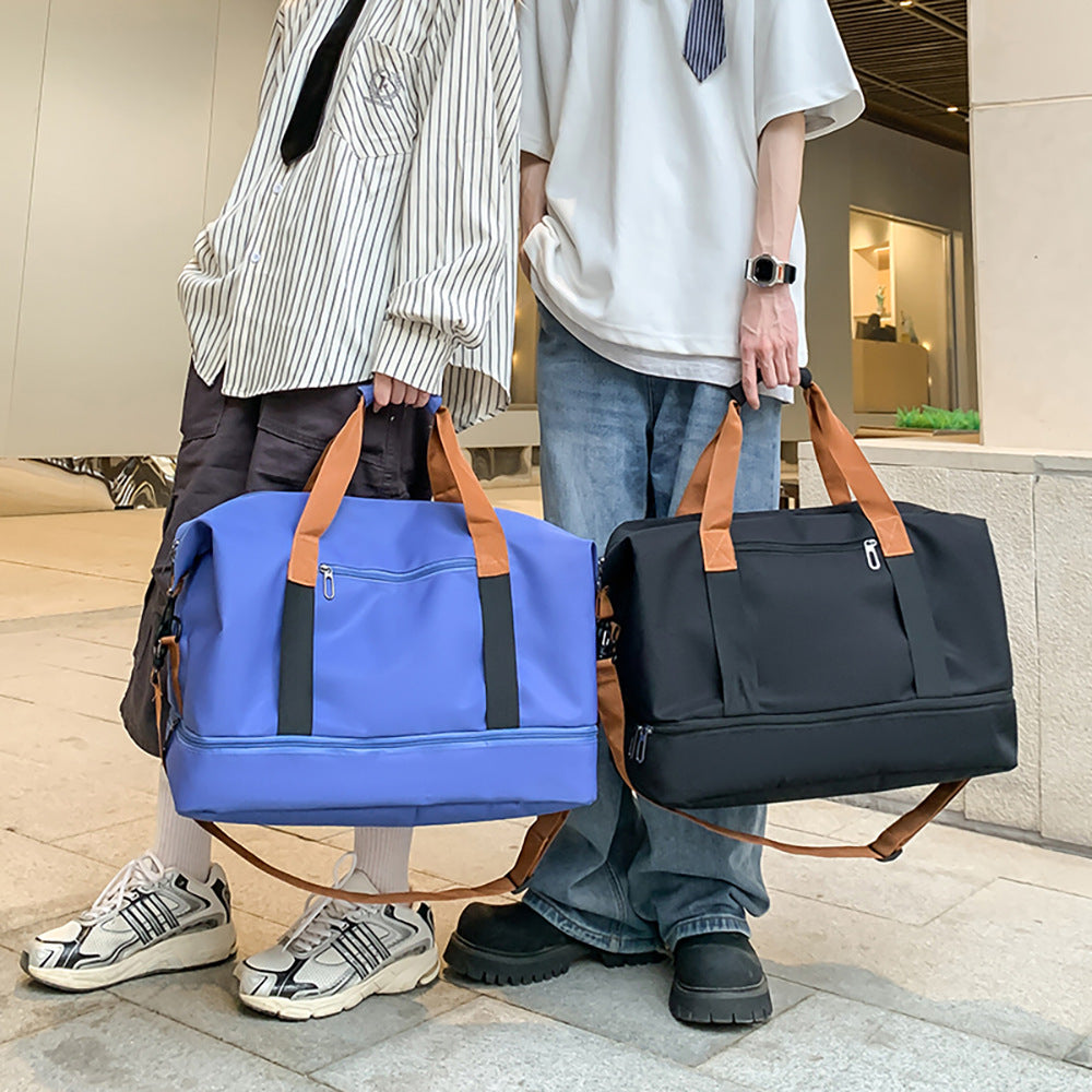 New large-capacity handbag travel bag independent storage warehouse dry and wet separation sports fitness bag custom logo