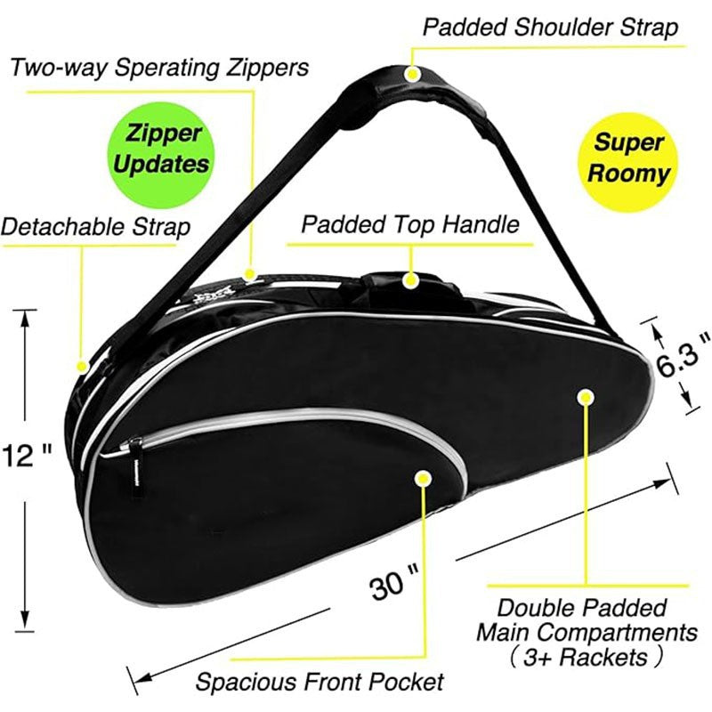 Badminton bag 2 packs 3 packs Badminton racket bag Men's and women's shoulder bag Backpack Tennis bag Three packs Racket bag