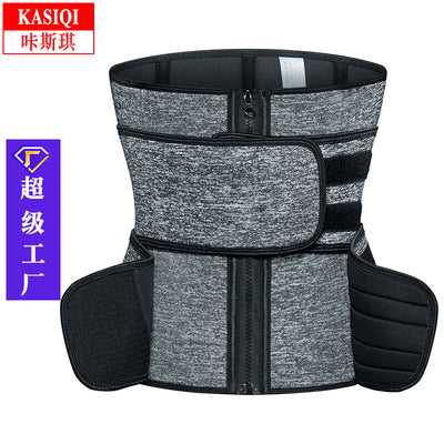 European and american style sweat-inducing workout waist trainer - tummy control, back support, and hot shaper neoprene shapewear for women