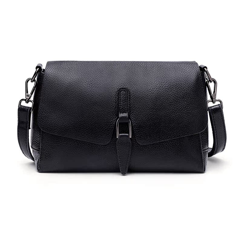 First layer cowhide women's 2025 new leather shoulder messenger bag fashionable versatile large capacity women's small bag