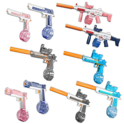2025 cross-border electric water gun toy for kids - featuring lights, cutting-edge technology, automatic continuous fire, and powerful water spray for water fun