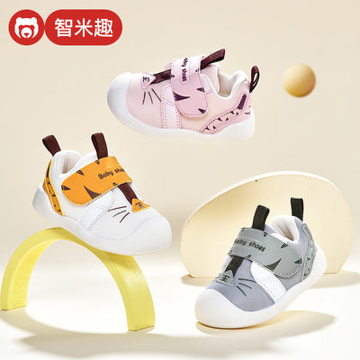 Toddler shoes for boys, spring and autumn infant shoes, soft sole functional mesh shoes, baby shoes for boys aged 1-3 years