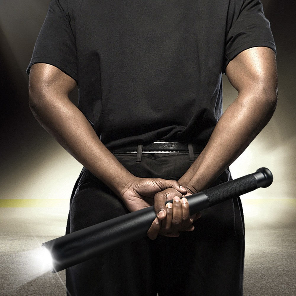 Manufacturer direct batch strong light flashlight baseball bat self-defense security patrol LED aluminum alloy flashlight