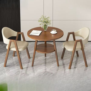 Negotiation table reception casual table and chair combination coffee milk tea shop back chair for home small apartment balcony round table