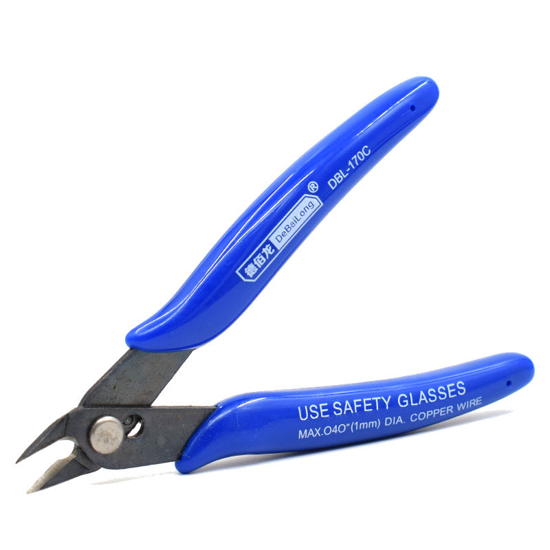 DBL170C oblique mouth pliers mini electronic oblique mouth scissors hand-cut, trimming line small scissors Ruyi pliers nozzle