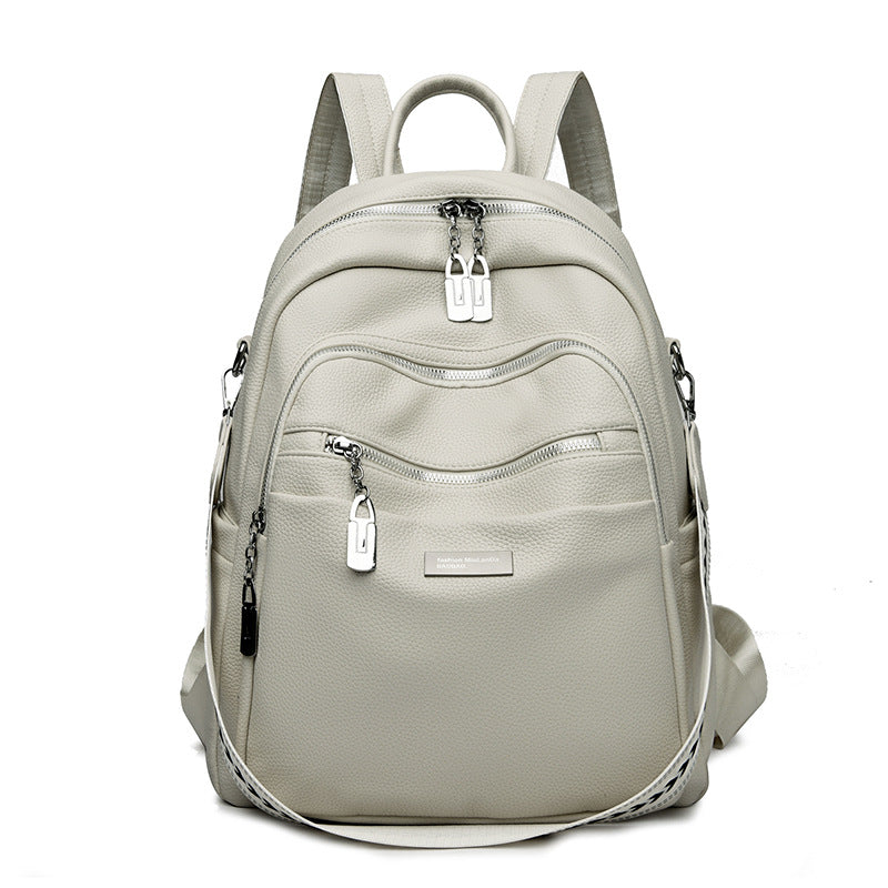 New three-purpose bag large-capacity  women's backpack large-capacity messenger bag retro backpack women's fashion