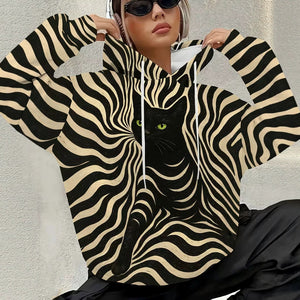 hot-selling women's hoodies, new casual loose long-sleeved hooded sweatshirts, dropshipping available