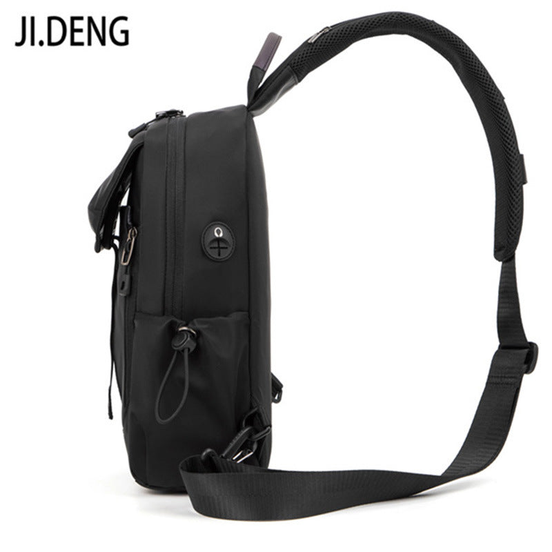Expanded breast bag men's waterproof chest small bag Korean version casual men's bag women's shoulder trendy messenger bag cycling bag