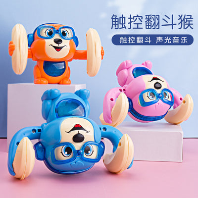 Electric sound-activated rolling monkey toy - early education & development for boys - walks & sings - wholesale for street vendors & gifts