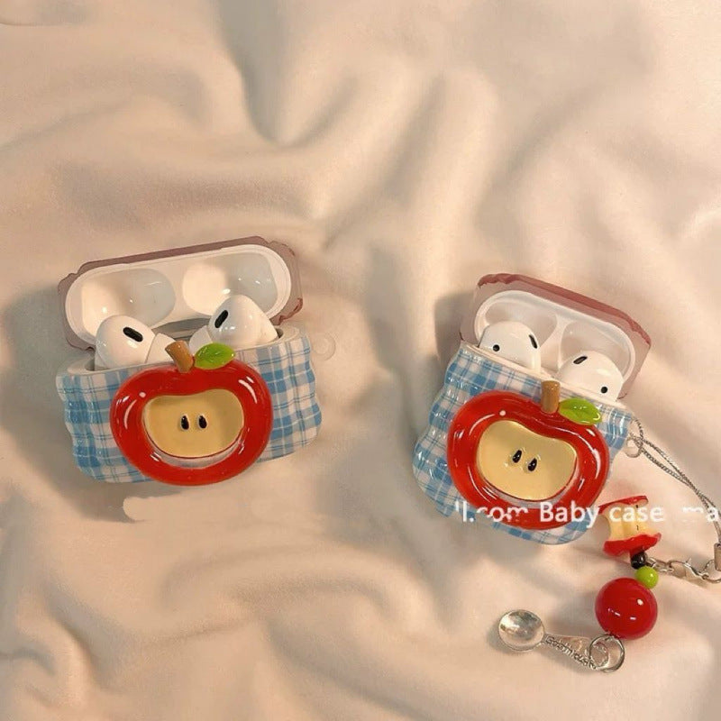 Plaid Apple chain is suitable for AirPods4 protective case, new Apple earphone case 1st/2nd generation wireless Bluetooth box 3rd generation