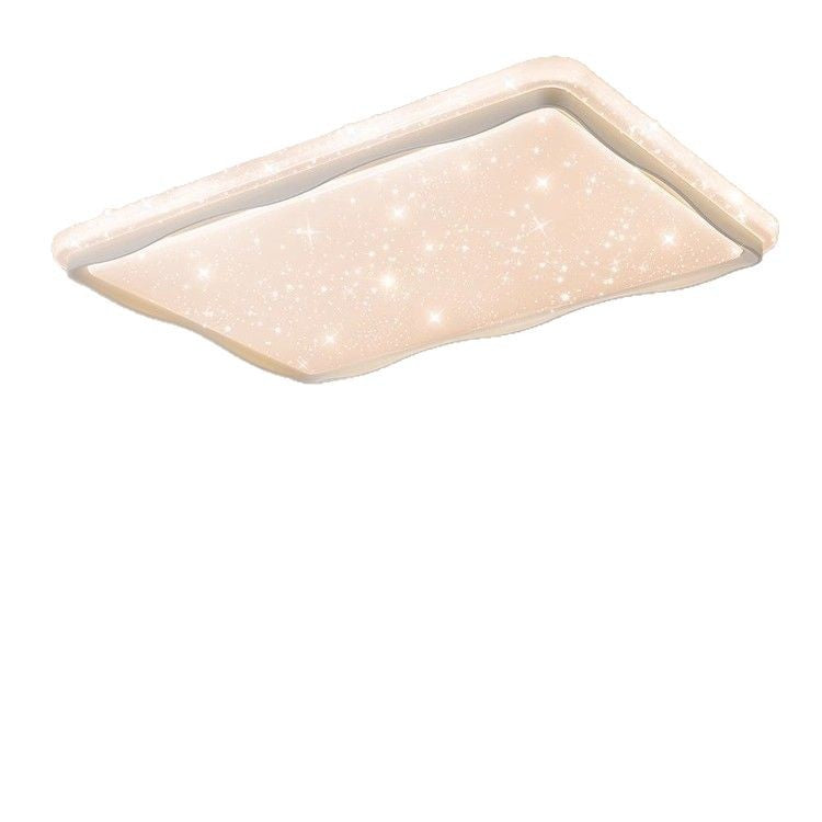 Wood grain wabi-sabi wind bedroom log wind ceiling light household master bedroom light whole house package light walnut color study light