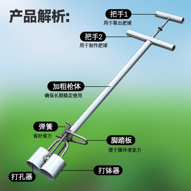 2025 corn seeder new hand-pressed nutrient lump sowing artifact seedling mold fat ball mud lump tool