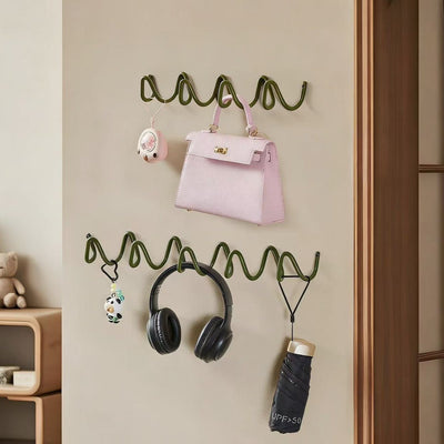 Creative wave-shaped hook for clothes, hats, scarves, and more - nordic minimalist design, perfect for home storage and decor