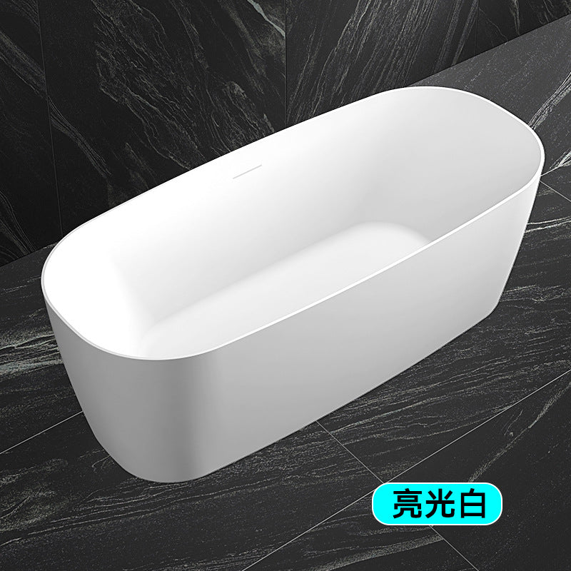 Travel free-standing bathtub household acrylic small apartment rectangular seamless integrated hotel B & B bathtub