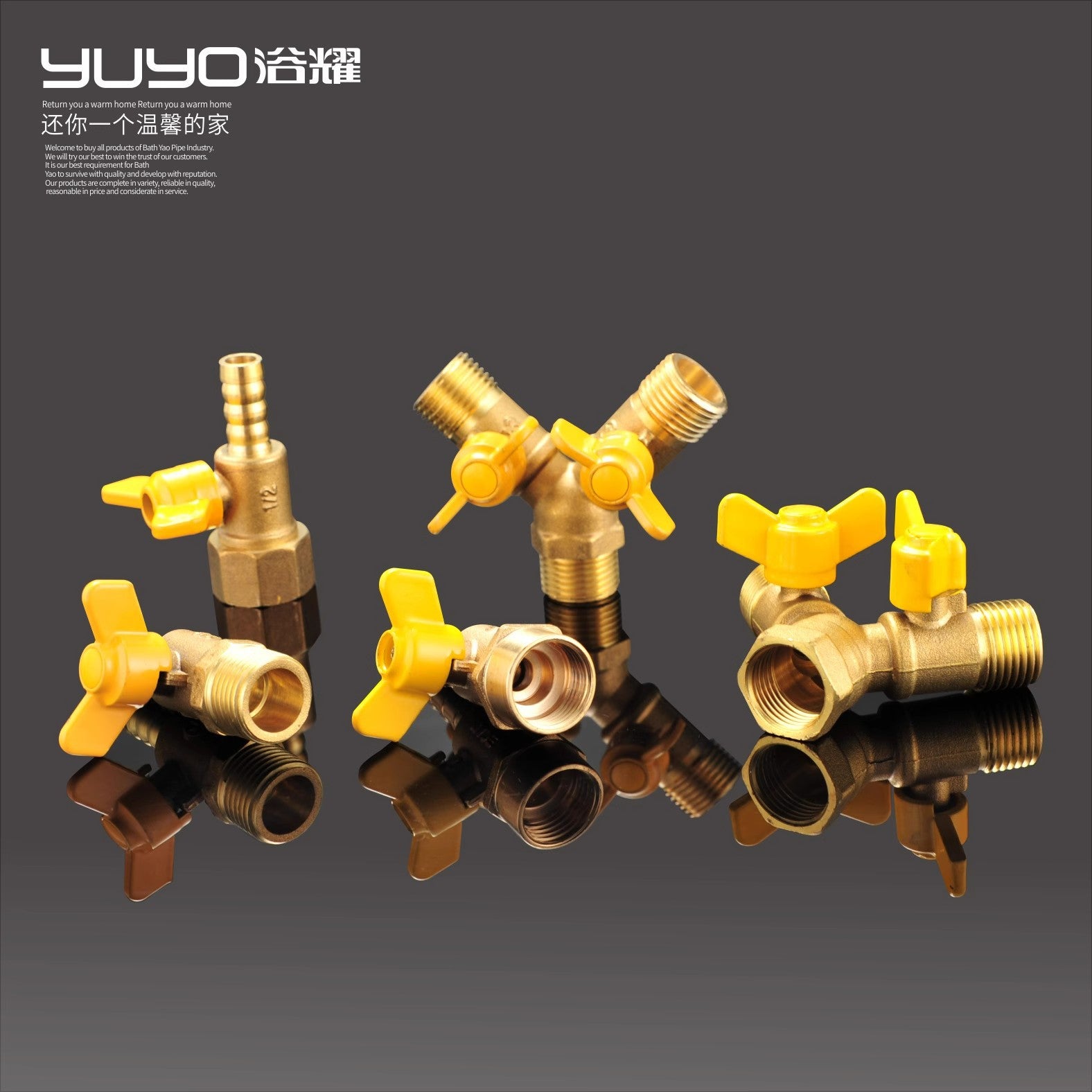 All-copper thickened gas valve, gas three-way valve, 4-point pipeline, natural gas water heater, one-point and two-point ball valve switch