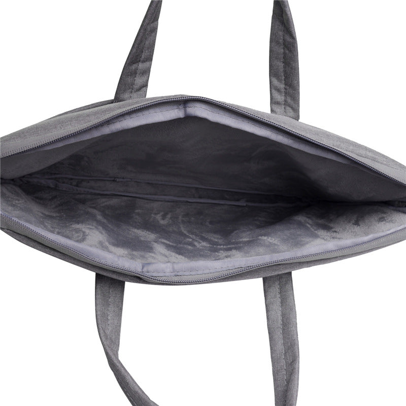 New logo laptop bag, men's and women's simple business briefcase, Apple liner bag, portable shoulder bag.