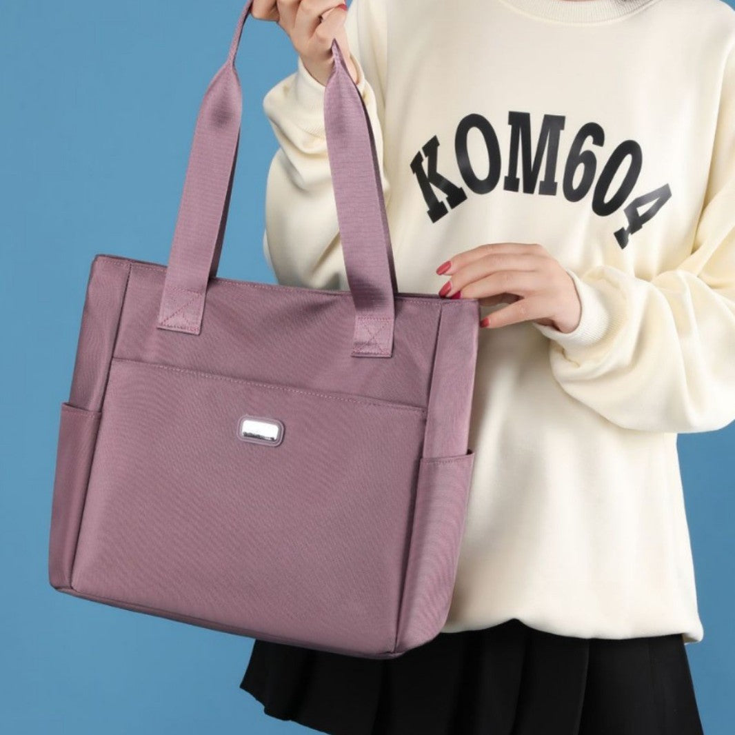 New fashion tote bag large capacity canvas bag handbag high sense commuting shoulder bag Oxford cloth bag