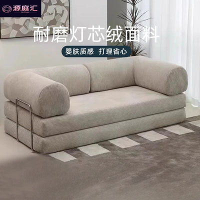 Compression sofa foldable sofa bed all-in-one dual-purpose for home double sofa rental fabric sofa