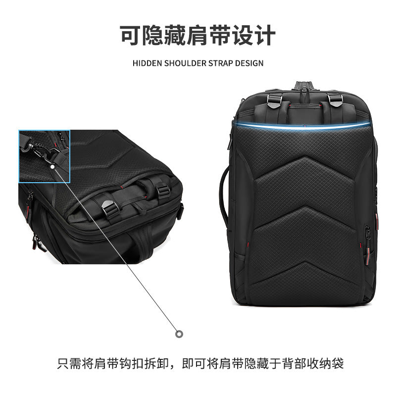 New backpack men's business commuter large-capacity travel bag crossbody gift print logo lightweight men's backpack