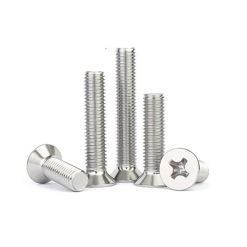 201 stainless steel cross flat head screw screw m5 cross groove countersunk head wire m6 fastener M2-M10