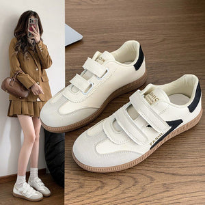 Velcro agan shoes women's shoes new casual versatile sneakers foreign trade large size german training white shoes women wholesale