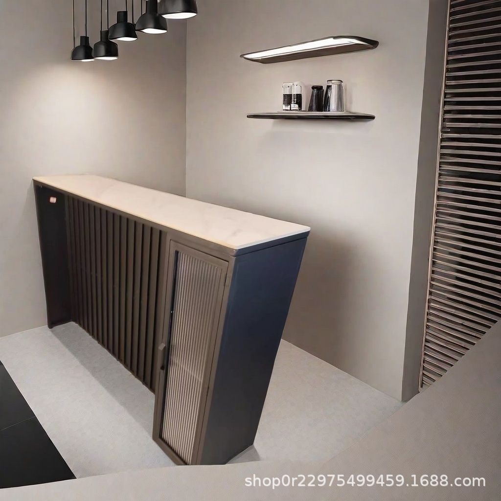 American retro wrought iron bar table and chair combination milk tea shop industrial style table and chair bar simple square negotiation table and chair