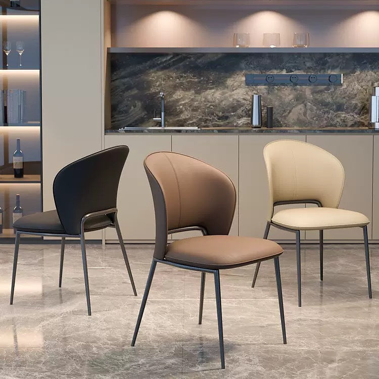 Customized dining chair Club restaurant Hotel cafe Living room Household Italian light luxury dining chair Leisure dining chair customization